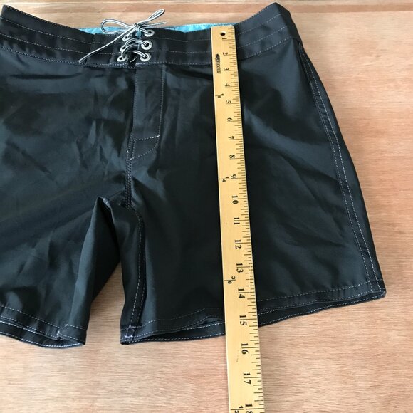 Birdwell Boardshort Swim Shorts Men 30 Black Beach Britches Lace Closure Pocket - Picture 5 of 12